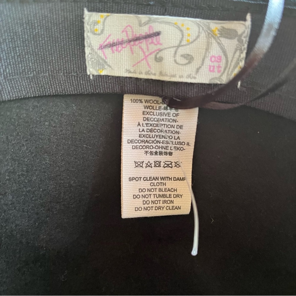 FREE PEOPLE Black Wool Felt and Suede Rancher Hat - Picture 7 of 9